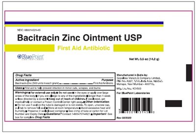 0.5 Oz Label (Bacitracin Zinc Ointment Usp Tube Label 0.5oz(14.2g) Rev 02 22)